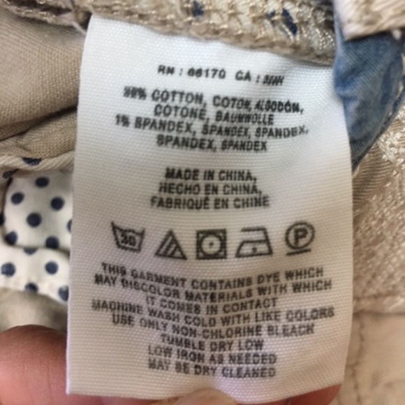 Pilcro And The Letterpress Embroidered Khaki Chino Hyphen Pants - Picture 8 of 12